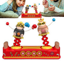 (Red) Electronic Boxing Toys Interactive Table Punching Board Games Multiplayer Family Night Toy Hand Motor Skills
