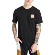(Black, L) Timberland A2DV3 Back Print Mens T Shirts Pullover