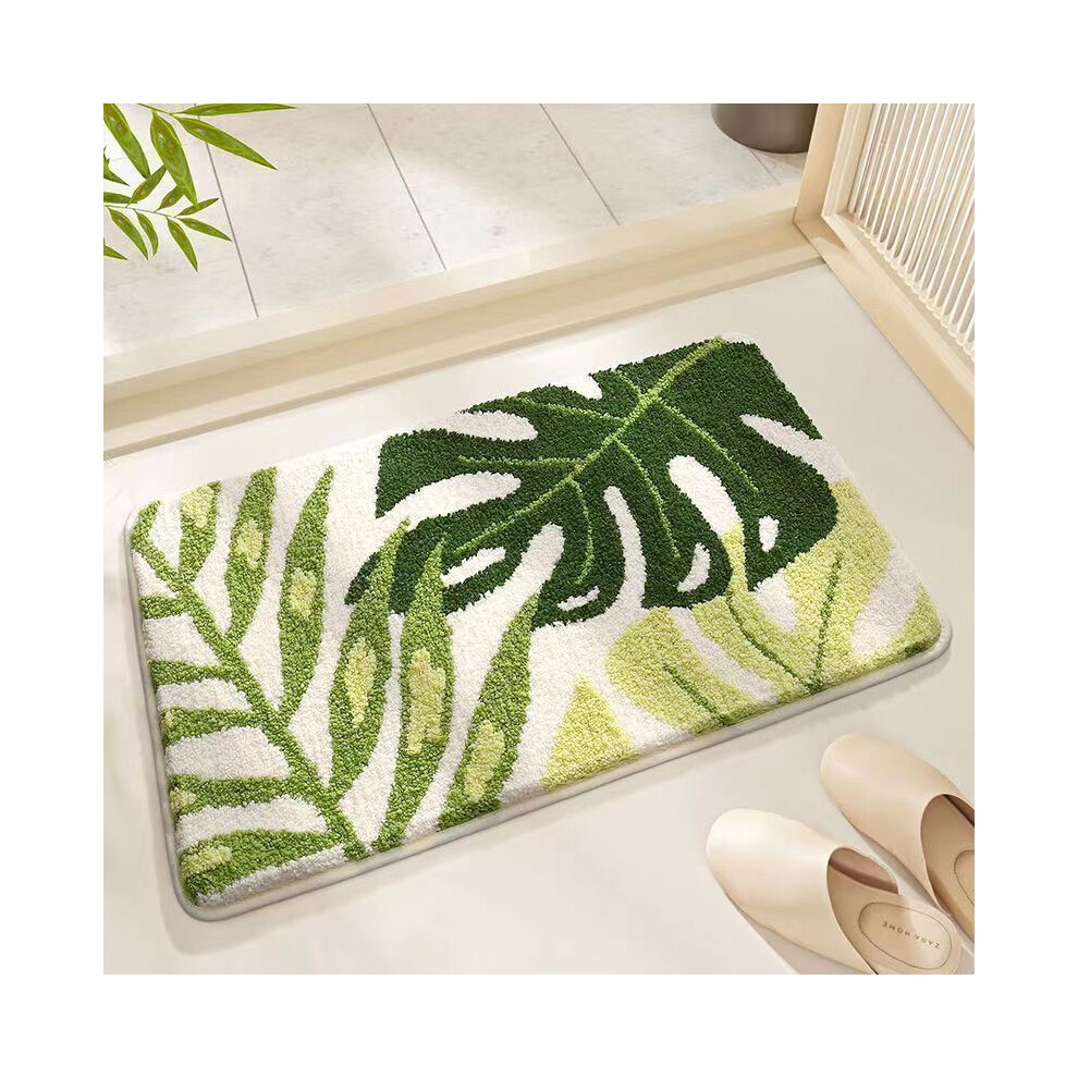 (Banana Leaf 2, 100X150CM39.3X59in) Fruit watermelon suction bathroom carpet imitation cashmere toilet floor mat household non-slip-image-OPC-PGCTBG2-NEW