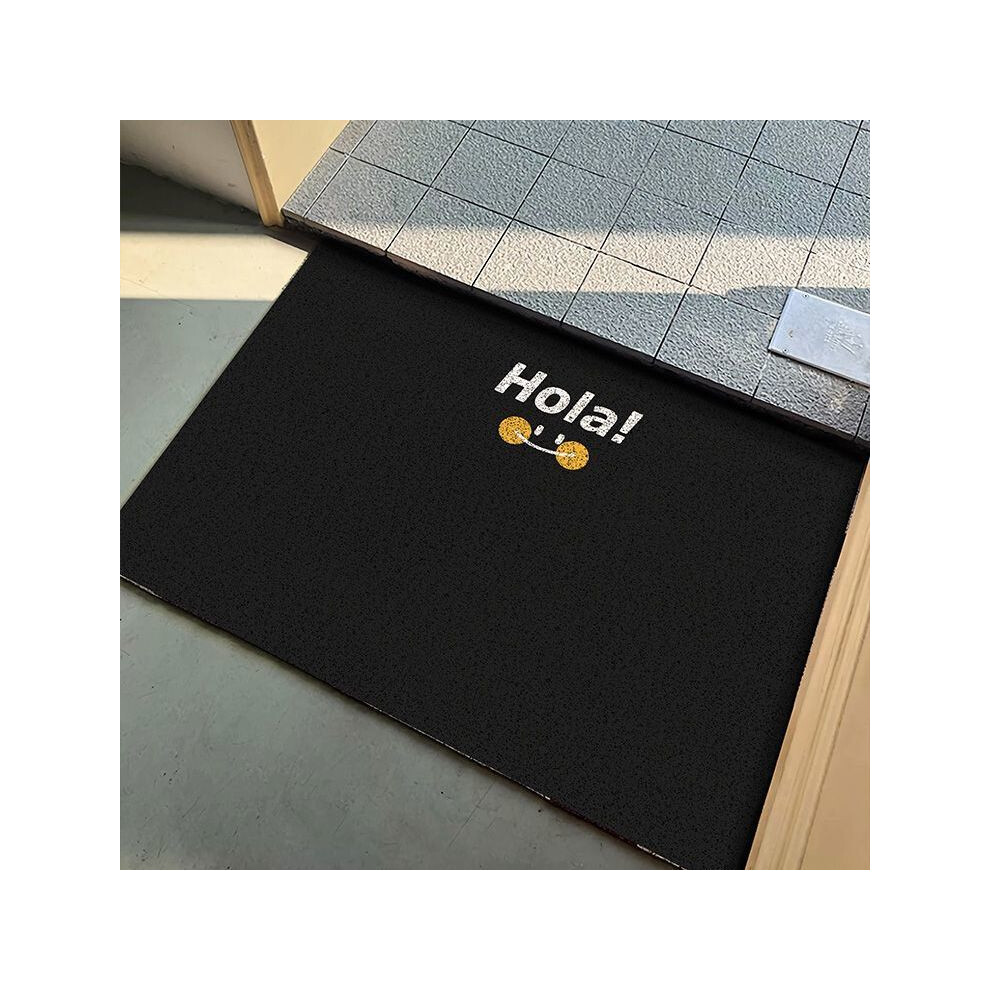 (Hola Night, 50X80cm 19.7X31.5in ) Simple solid color door mat, dirt resistant foot mat for entrance foyer, dust removal for entrance door floor mat,