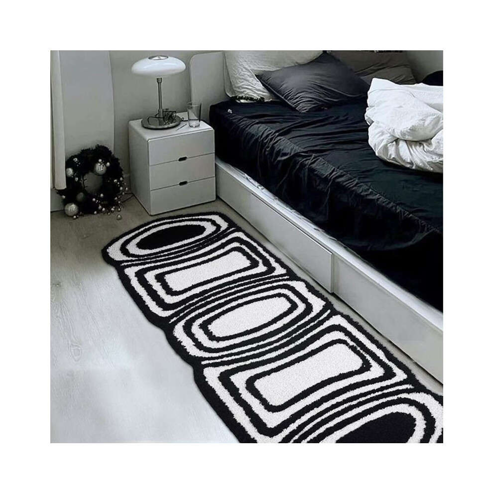 (A-8, 120X180cm47.2X70.8in) Imitation cashmere bedside blanket, long bedroom ins style, high aesthetic value, no wash, dirt resistant bedroom floor ma