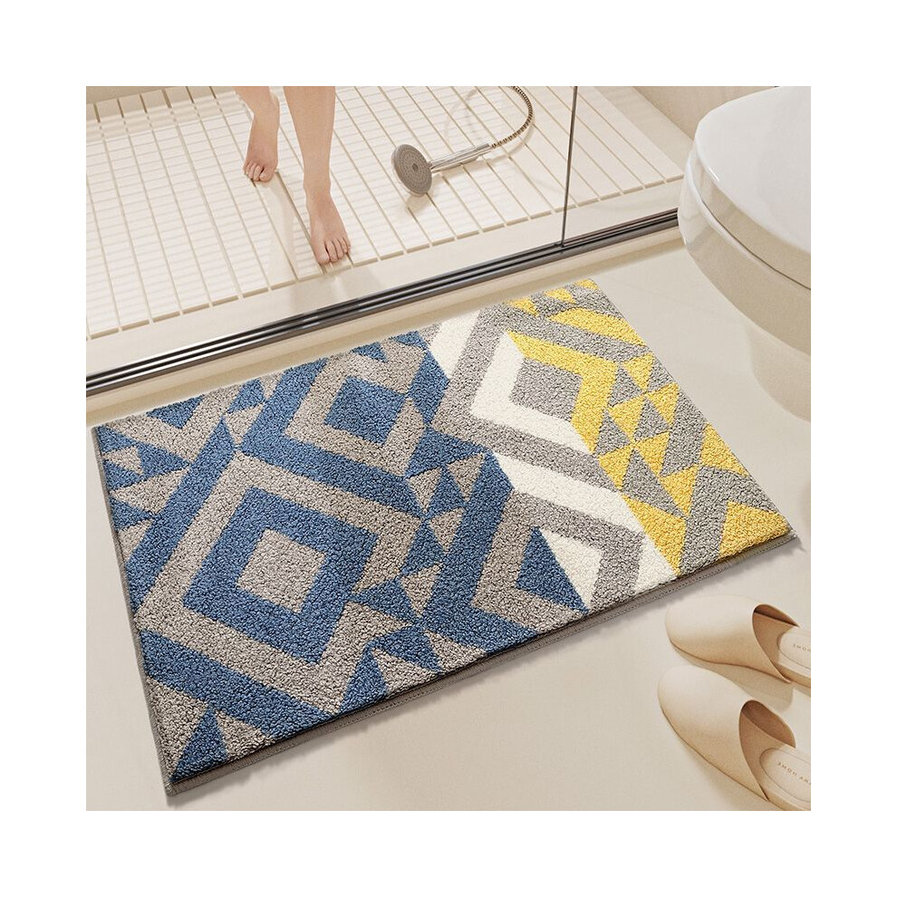 (Daocheng, 40X60cm 15.7X23.6in) Sailor bathroom floor mat, toilet absorbent non-slip mat, household toilet sink carpet foot mat, bedroom door mat