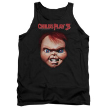 Trevco Sportswear UNI322-TK-5 Childs Play 3 Chucky Adult Tank Top, Black - 2X
