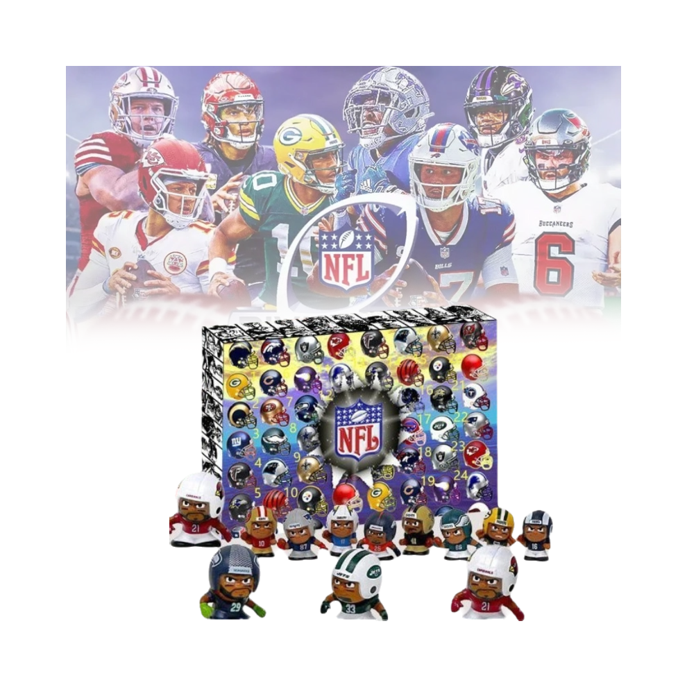 24pcs Nfl Super Bowl Christmas Advent Calendar Blind Box Toys Fans Gifts