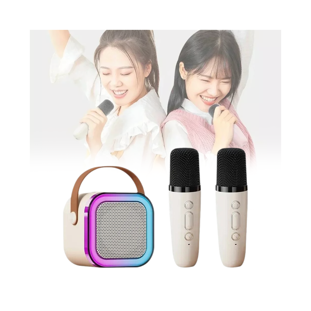 K12 Bluetooth Speaker Dual Microphone Portable Home Karaoke Mini Wireless Audio