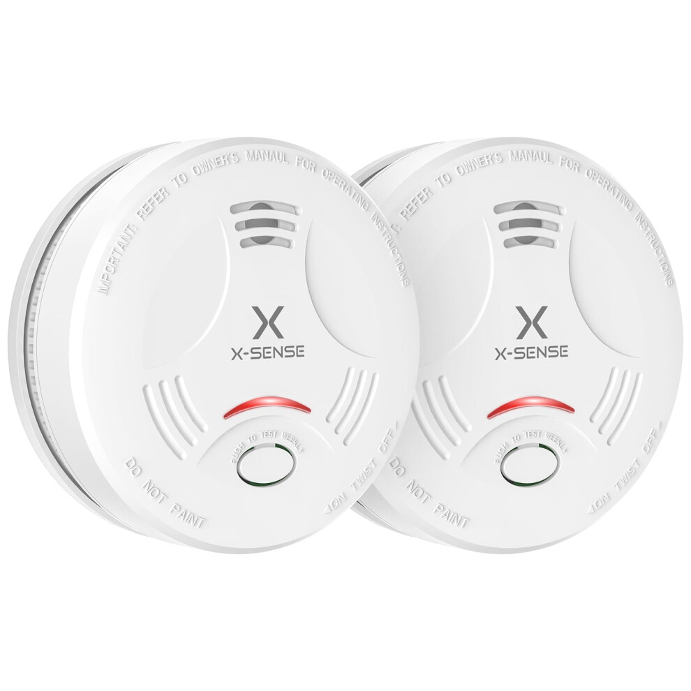 Smoke Alarm For Home, 10-Year Battery Fire Alarm, Led Indicator & Silence Button, Smoke Detector Battery Operated, Conforms To En 14604 Standard, Sd11 850066548998