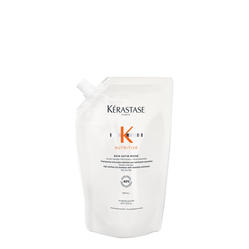 Kerastase Kérastase Nutritive, Gentle Hydrating Shampoo For Dry Hair, Nourishing Protein Formula With Niacinamide, Moisturises, Softens And Restores Shine,