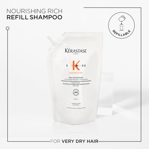 Kerastase Kerastase Nutritive Bain Riche Refill 500ml - eco-oplaad shampoo voedend 1