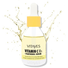 Vitamin C 10% + Panthenol Serum, Highly Effective Skin Rejuvenation, Anti-Wrinkle, Whitening, Moisturising, Skin Care, Beauty Booster, Face Serum for