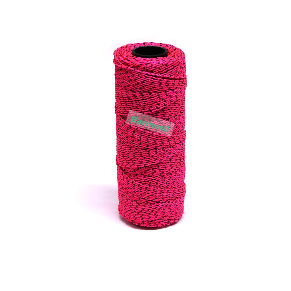 Braided Nylon Pink/Black 500Ft 150M Masons Builders Building Brick Block Line 5060664964488