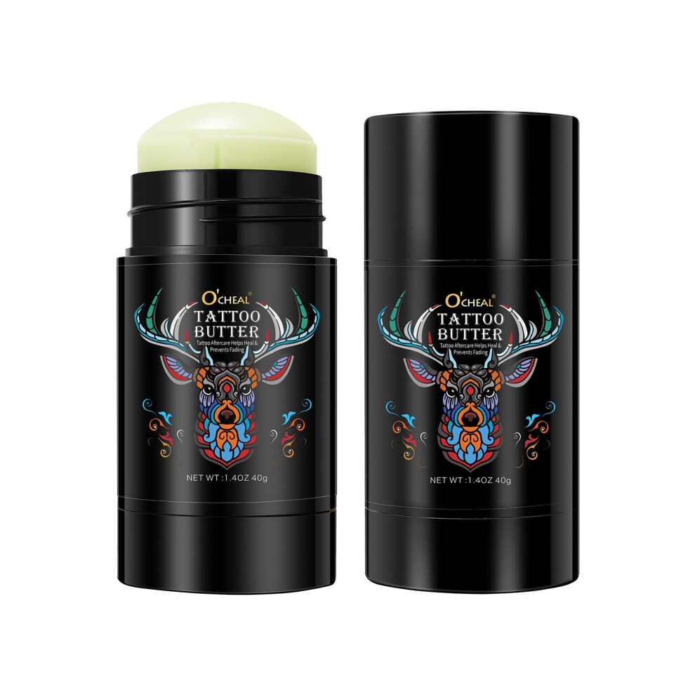 Proamate Cream Tattoo Aftercare Butter Balm,Natural Organic Tattoo Moisturizer For Old & New Tattoos Healing Brightener Color Enhance