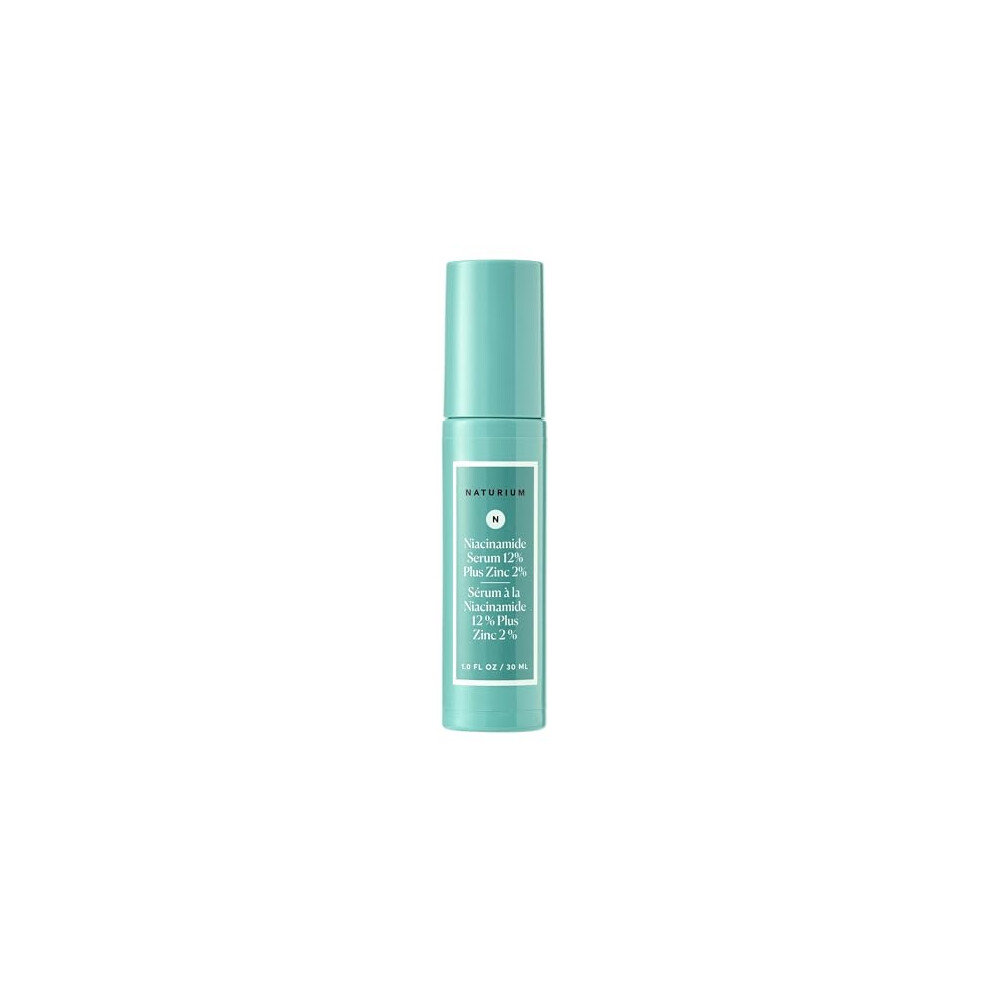 Naturium Niacinamide Face Serum 12% Plus Zinc 2%, Skin Complexion Treatment & Pore Minimizer, With Hyaluronic Acid & Vitamin E | 1.0 Fl Oz / 30 Ml