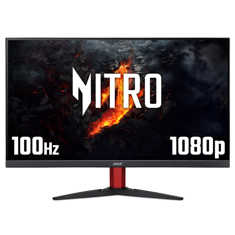 Acer Nitro Kg272 E 27-Inch Gaming Monitor - Ips Panel, 1920 X 1080, 4Ms, 100Hz, Freesync, Hdmi, Vga Black