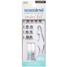 Seamless Underlash Extensions Mini Eyelash Kit, Faux Mink Lash Extension Kit, includes Duo Glue & Seal & Applicator Tool, Customisable Eyelashes, 10