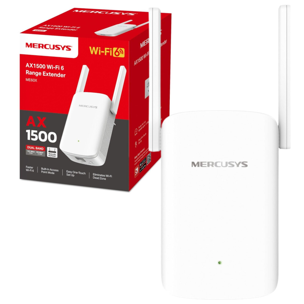 Me60x Wifi 6 Ax1500mbps Wifi Extender Booster, Internet Booster, Gigabit Ethernet Port, Tp-Link Wifi Extender, Wifi Booster Range Extender, Easymesh, 6957939001674