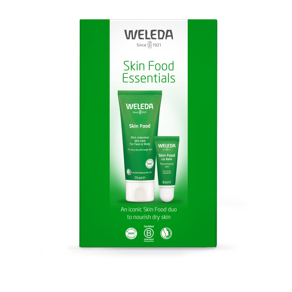 Skin Food Essentials Duo Pack, Gift Set - Skin Food Original 75ml & Lip Balm, Skin Care Sets for Women & Men, Multiple Uses, 100% Certified Natural,