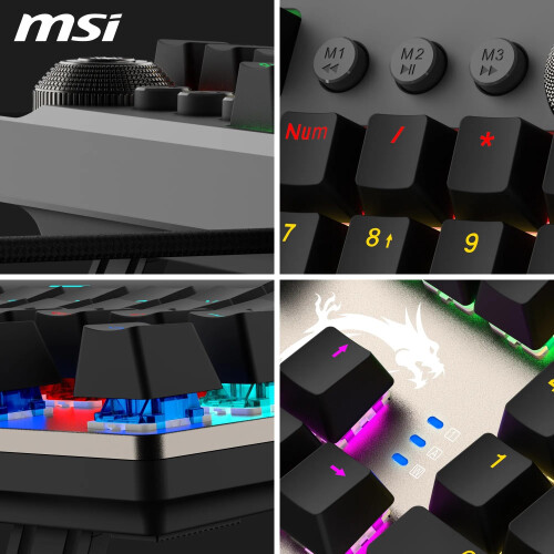 MSI FORGE GK310 Gaming Keyboard with Red Switches 1