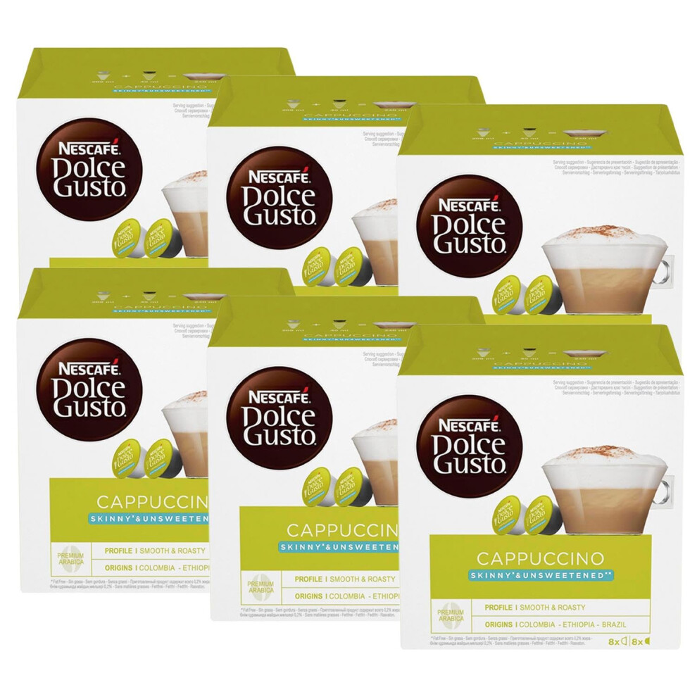 Arkiface Nescafe Dolce Gusto Skinny Cappuccino Coffee Pods 96 Capsules