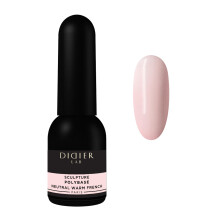 Sculpture Polybase LED UV Nail Polish Neutral Warm French - 2in1 Base Coat & Self-Leveling Nail Varnish - Strong Adhesion UV Gel Nail Polish - For a