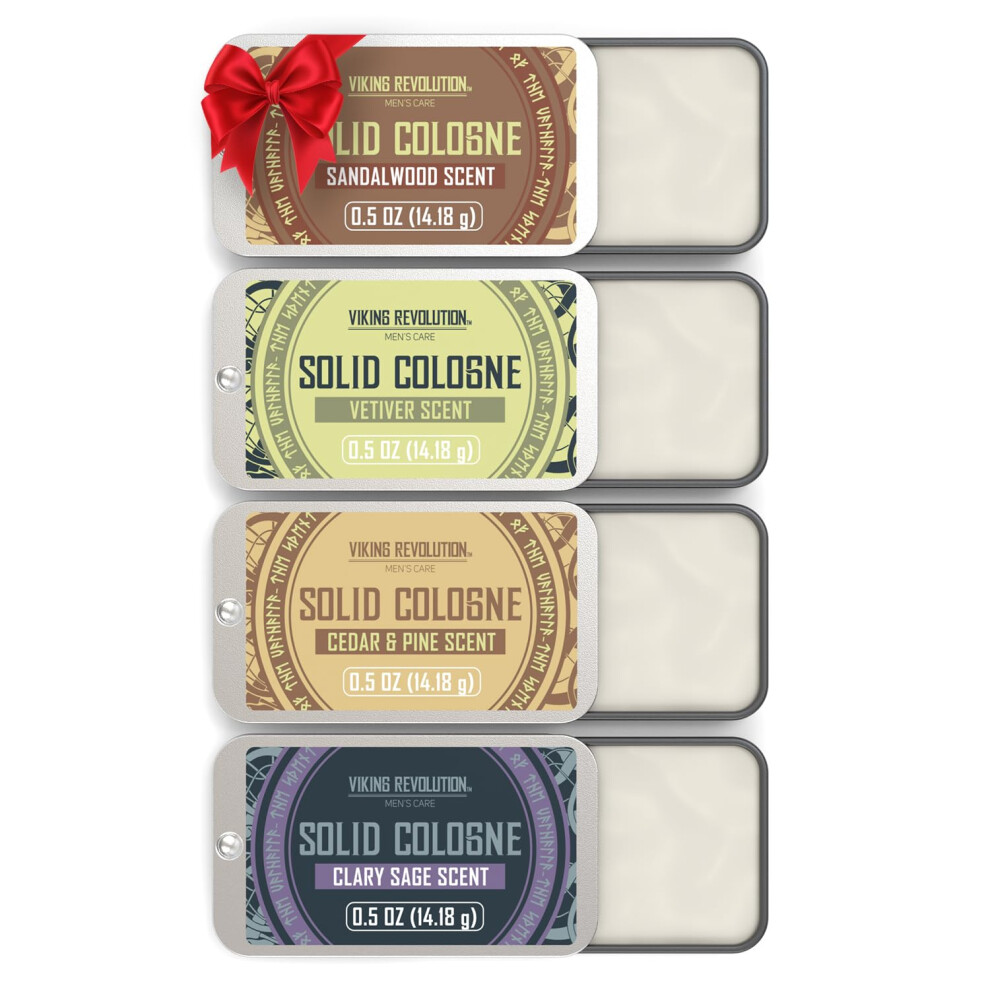 - Cologne For Men - Mens Cologne - Solid Cologne Men with Cedar Wood, Clary Sage, Vetiver, Sandalwood - Gifts for Men - Christmas Gifts For Him - 4