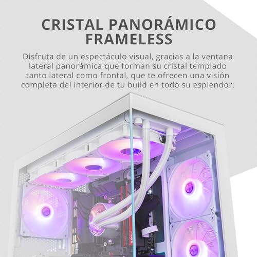 NOX Hummer GLOCK ARGB Semitorre ATX Tempered Glass USB-C Wit 2