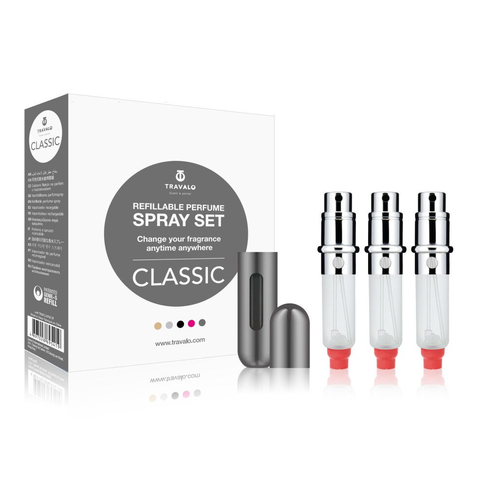 Classic Set Titanium Perfume Atomiser