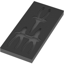 9884 Foam Tank for KNIPEX Pliers Set VDE 1, Tool-Free, 172 x 30 x 392 mm