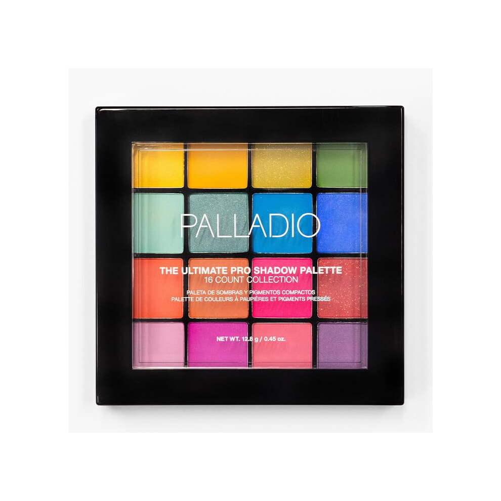 Ultimate Pro Eyeshadow Makeup Palette, 16 High-Pigmented Powder Colors, Matte, Shimmer, Satin Finishes, Color Crush-image-OPC-PGCTHJS-NEW