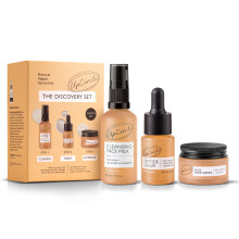 Discovery Set – Cleansing Face Milk, Face Moisturiser and Peptide Serum Trio – Vitamin E, Niacinamide + Aloe Vera – Boosts Collagen, Hydrates +