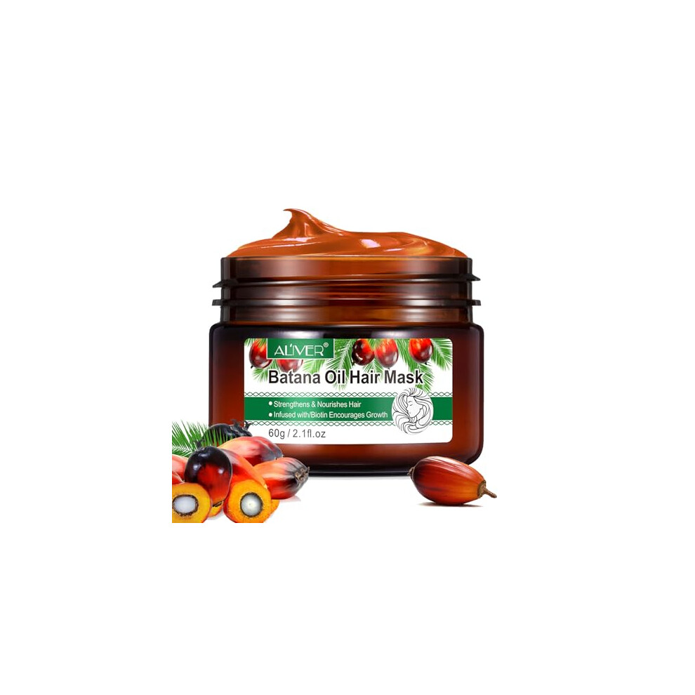 Roongduudll Not,Specified Batana Oil Hair Mask For Hair Growth, 100% Natural Hair Growth Oil, Batana Oil Organic Prevent Hair Loss With Rosemary And Biotin, Helps With Frizz,