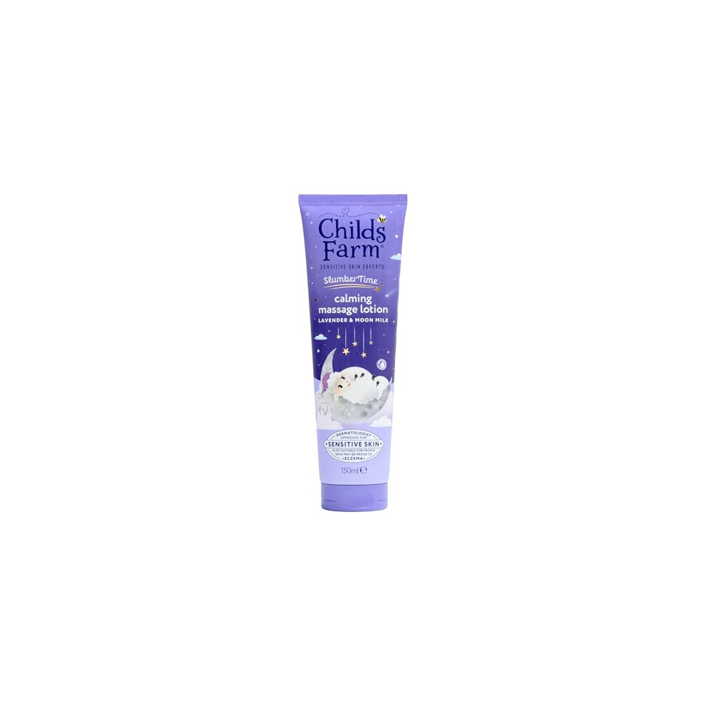 Childs Farm Slumbertime Sleep Calming Massage Lotion, Lavender & Moon Milk | Soothing & Hydrating | Suitable For Newborns With Dry, Sensitive & Eczema-Prone Skin,