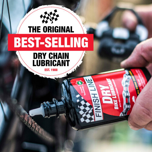 Dry Lube Bicycle Chain Lubricant with Ceramic Technology, 4oz/120ml - Squeeze Bottle, Black 1