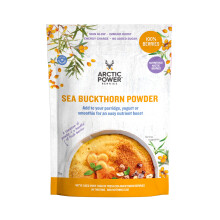 Berries 100% Sea Buckthorn powder 70g, Nutrient rich Nordic berries, All Natural, Delicious nutrient boost for breakfast bowls, smoothies, porridge,