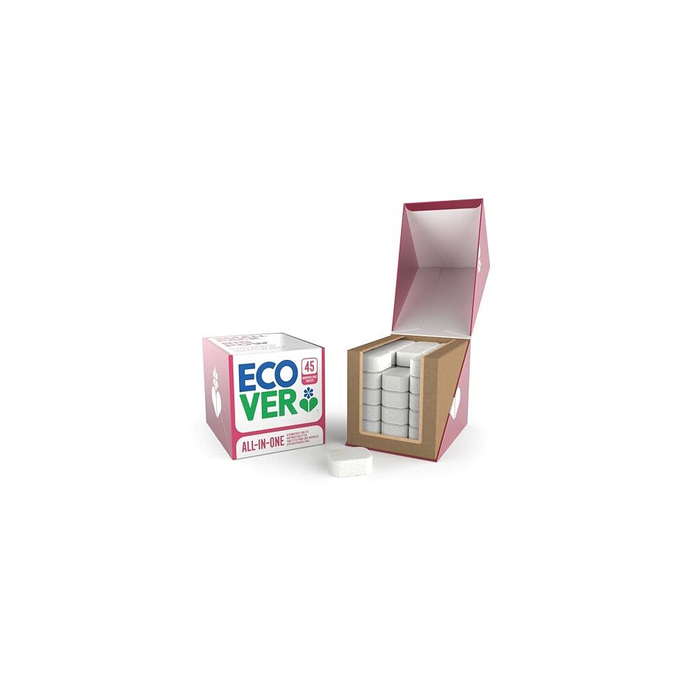 Ecover Wrapper Free All In One Dishwasher Tablets (45) - Image 3