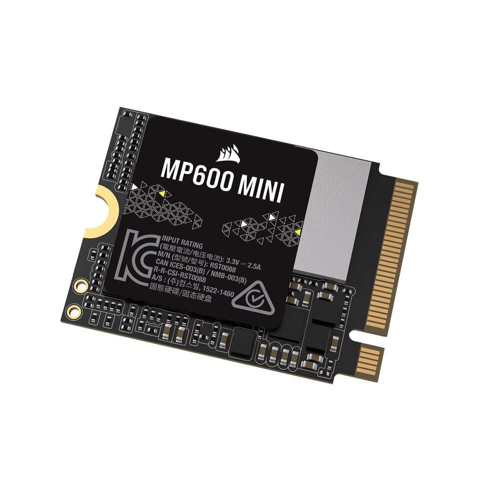 New Corsair Mp600 Mini 1Tb M.2 Nvme Pcie X4 Gen4 2 Ssd – M.2 2230 – Up To 7,000Mb/Sec Sequential Read – High-Density 3D Tlc Nand – Great For Steam Deck Black