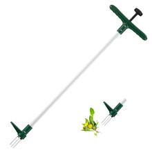 Weed Puller, Stand Up Weeder Hand Tool, Long Handle Garden Weeding Tool with 3 Claws, Hand Weed Hound Weed Puller for Dandelion, Standup Weed Root
