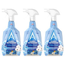 Fabric Refresher Spray for Freshening Clothes, Curtains, Carpets and Fabrics, Cotton Fresh Scent, 3 x 750ml