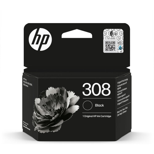 HP 308 Black Original Ink Cartridge EU