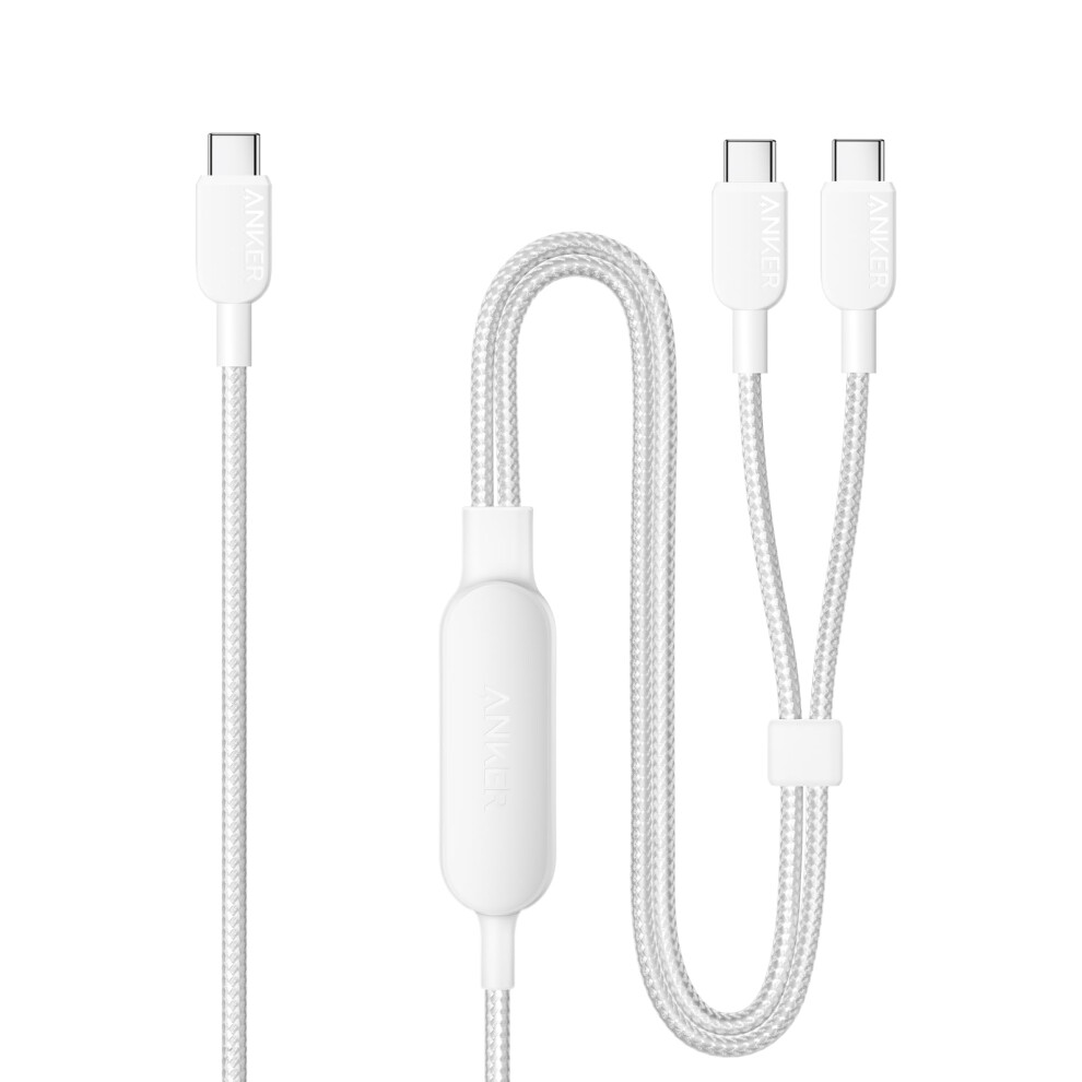 USB C Cable, 4 ft 2-in-1 Type C Cable, 140W Max Fast Charging for iPhone 16/16 Pro/16 Pro Max/16 Plus/15 Series, Galaxy S24, MacBook Air/Pro, Lenovo,