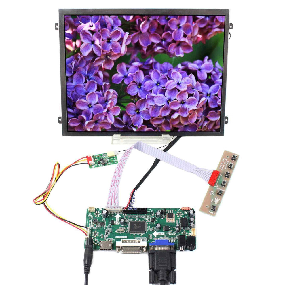 10.4 Inch Vs104t-003A 500Nit 1024X768 30 Pin Ips Lcd Panel And Hd-Mi Dvi Vga Audio Lvds Driver Board M.nt68676 619438576553