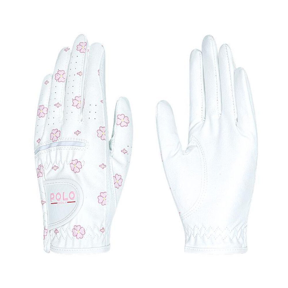 (Size 21) Women's Korean Version Non-slip Breathable Golf Gloves - Microfiber Cloth, 1 Pair