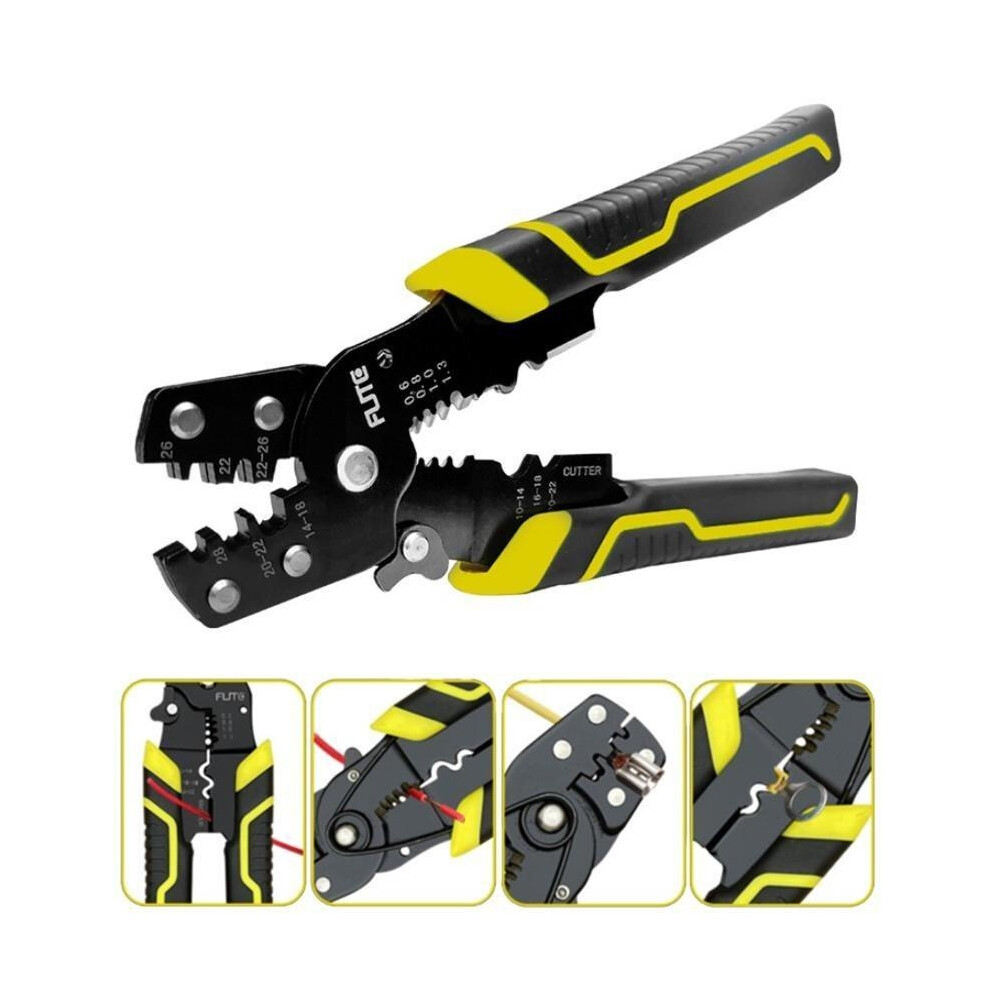 Multifunctional Crimping Plier Cable Wire Stripper Peeling Pliers Terminal Cutter Wire Multi-Tool Crimper 6953382361198