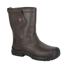 (UK Size 9) Grafters M922B Men's Coated Leather Wide Fit Thermal Toe Cap & Steel Midsole Safety Rigger Boots