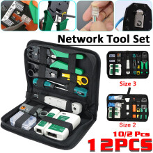 Strumento per tester per cavi di rete LAN UTP Stripper Cavivitore Stripper RJ45 COMPUTTER COMPUTER CRIME CRIMPING PLIERS STRUMENTO SET-12/10/2 PCS