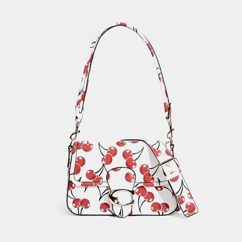 Cherry Red Genuine Leather Crossbody & Shoulder Bag - Spring/summer Bridesmaid & Celebrity Style