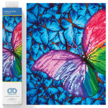 DIAMOND DOTZ - Flutter di Pink Kit per pittura a diamante con trapano parziale rotondo Dotz Kit per pittura a diamante per adulti Kit per pittura