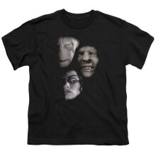 Trevco Sportswear HP8010-YT-1 Harry Potter Villian Heads Youth Short Sleeve T-Shirt, Black - Small