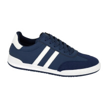 (UK Size 10, Navy/White) DEK KITE T769 Men's Classic Lifestyle Smart Everyday Casual Sneakers Trainers