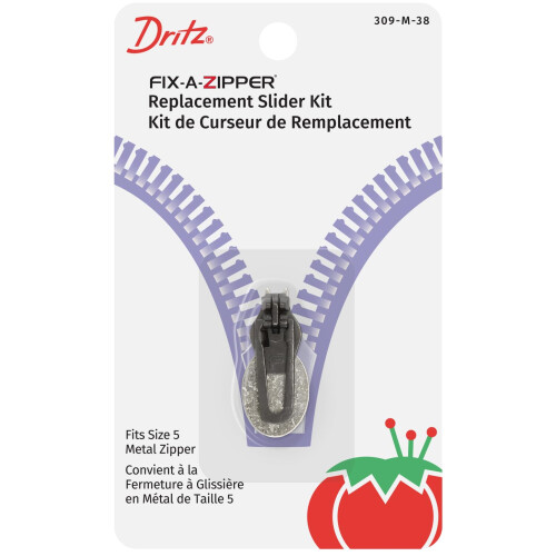 Dritz 309-M-38 Κιτ Αντικατάστασης Slider για Μεταλλικό Φερμουάρ 5, Αντίκες Χρυσό