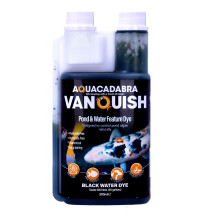 (500ml) Vanquish Black Pond Dye Water Colour Greenwater Treatment Algae Blanketweed Control